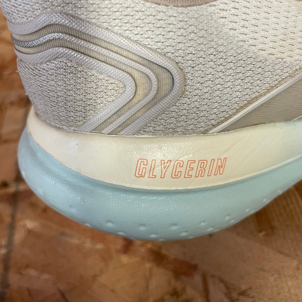 Brooks Glycerin 21 Women's Running Shoes Coconut Aqua Orange Sneaker Size 8.5B - Picture 7 of 16